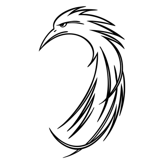 Tramp decal sticker, style 20, body-line stripe.