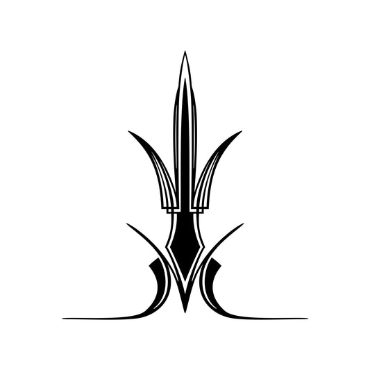 Vickio pinstripe vinyl decal sticker, style 01.