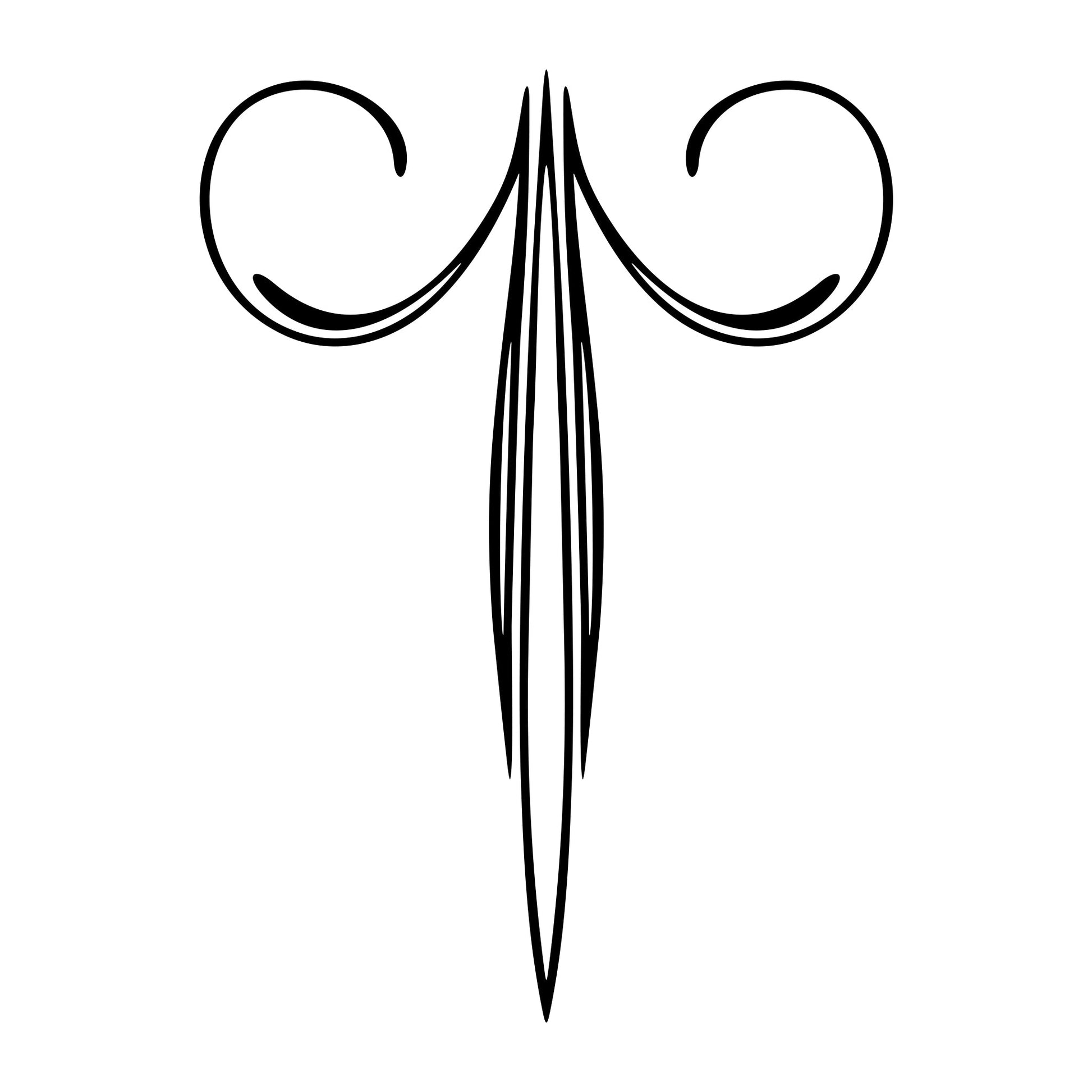 Vickio pinstripe vinyl decal sticker, style 16.