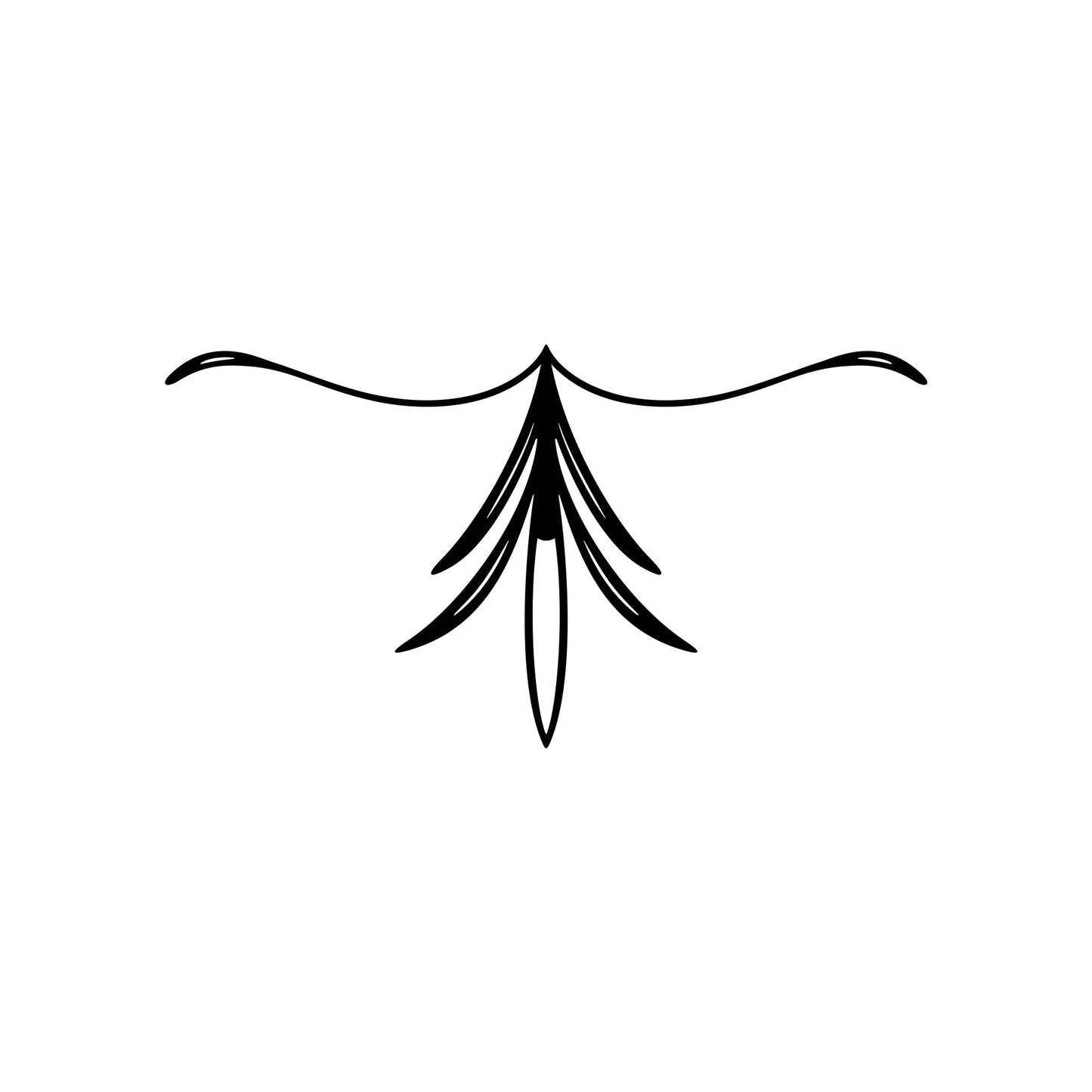 Automotive Vickio pinstripe sticker decal, style 22.