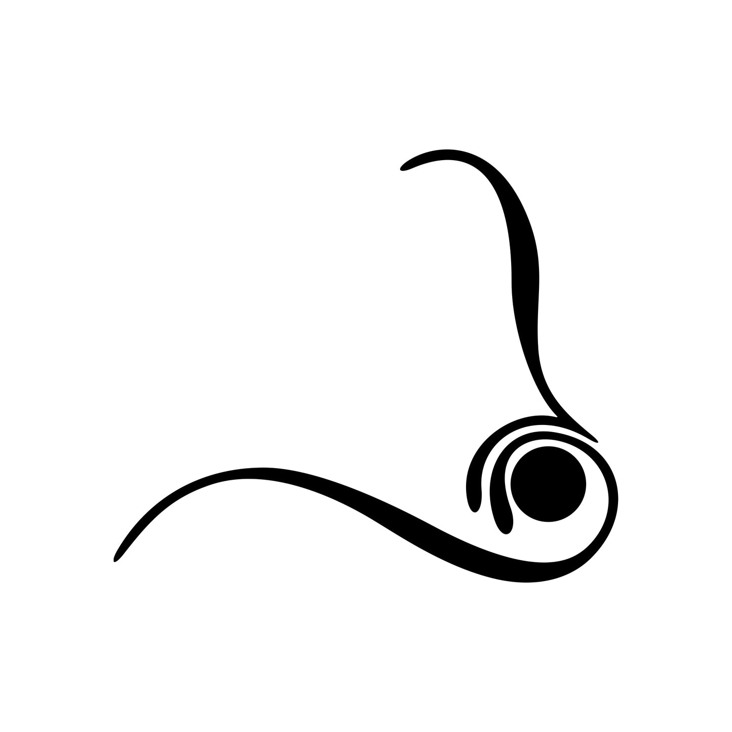 Vickio pinstripe sticker decal, style 23, thin accent line.