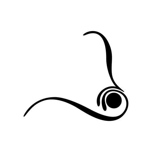 Vickio pinstripe sticker decal, style 23, thin accent line.