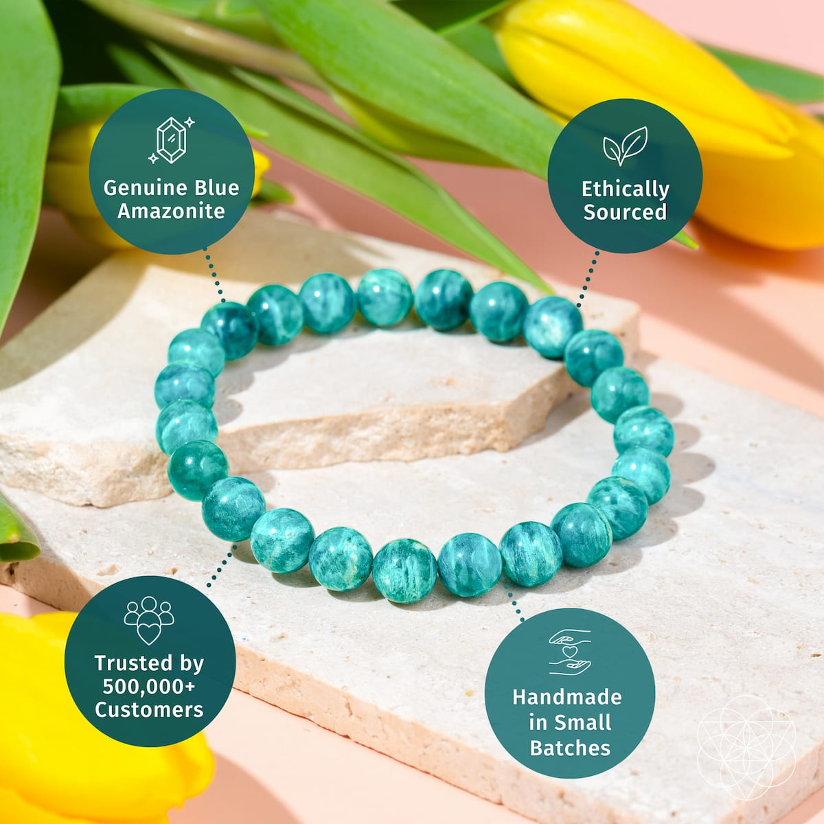 The Empire of Her Own – Premium Blue Amazonite Bracelet by Conscious Items, inspired by Amazon Warriors and the Stone of Rebellion, features genuine, ethically sourced stones. Handmade in small batches and trusted by 500,000+ customers.