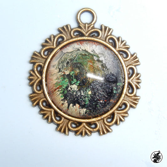 Round Bezel Pendants with Back Bezel