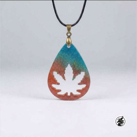 Cannabis Leaf Corded Pendants