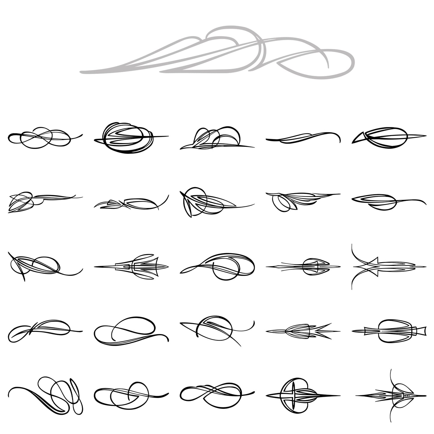 Behounek Series B Collection Pinstripe Decals