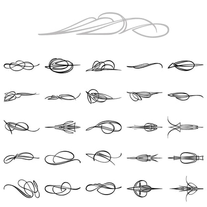 Behounek Series B Collection Pinstripe Decals