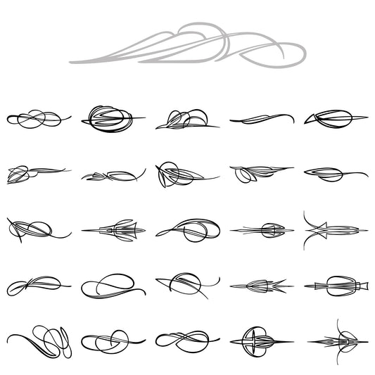 Behounek Series B Collection Pinstripe Decals
