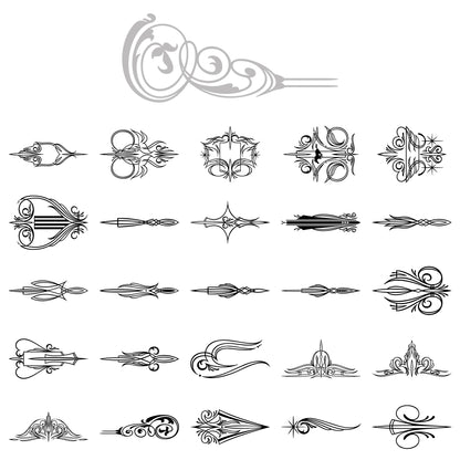 Byrd Collection Pinstripe Decals