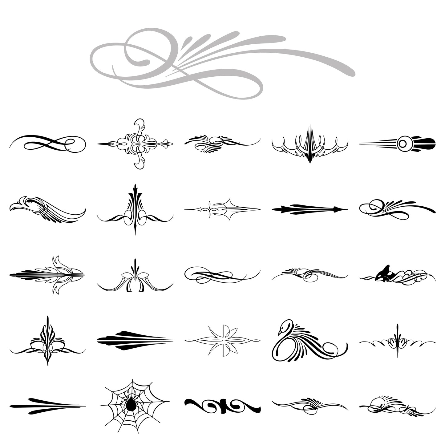 Hannukaine Collection Pinstripe Decals