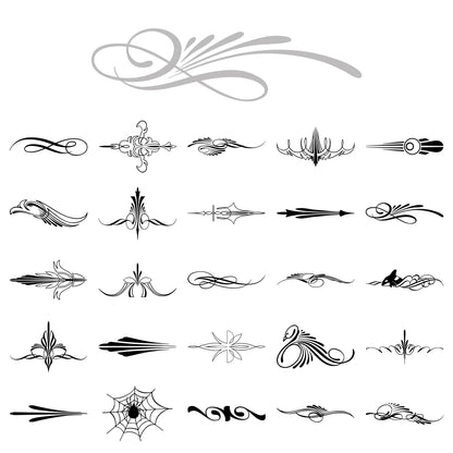 Hannukaine Collection Pinstripe Decals