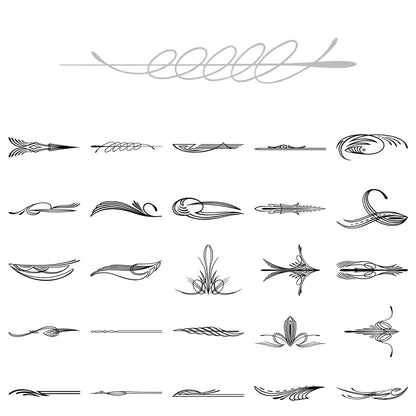 Hughey Series A Collection Pinstripe Decals