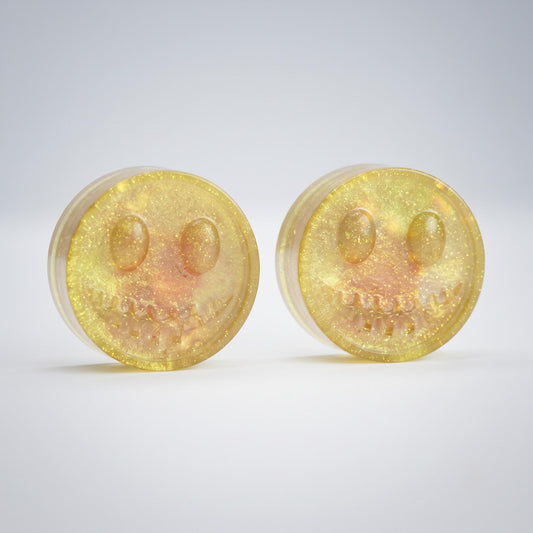 Pumpkin Face Stud Earrings