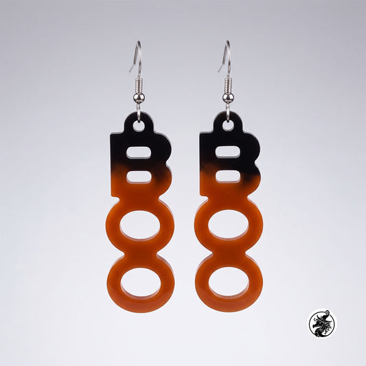 "BOO" Halloween Dangle Earrings