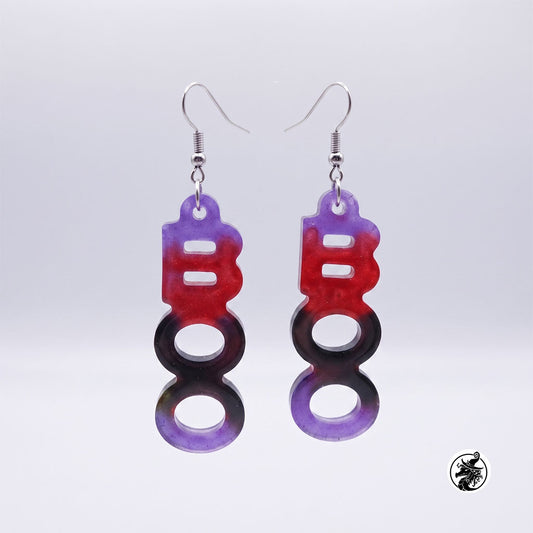 "BOO" Dangle Halloween Earrings
