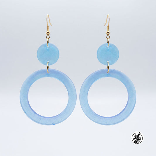 Geometric Hoop Dangle Earrings
