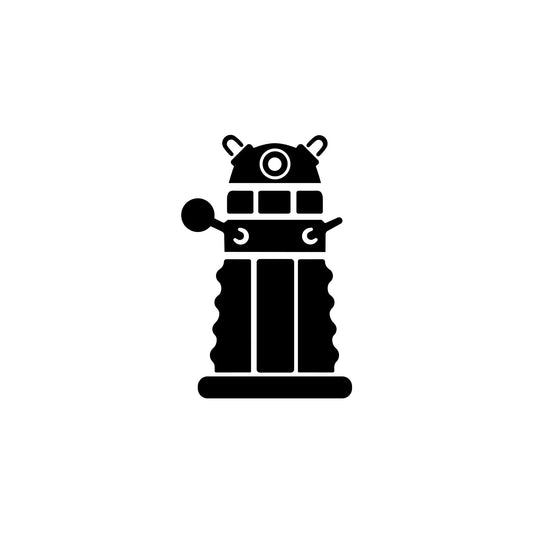 Doctor Who Dalek silhouette alternate design