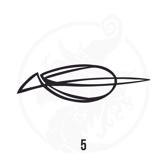 Pinstripe Vinyl Decal Series 106 Style 05, premium high-quality die-cut vinyl decal design #1 for cars, trucks, motorcycles, laptops, and more, sticker