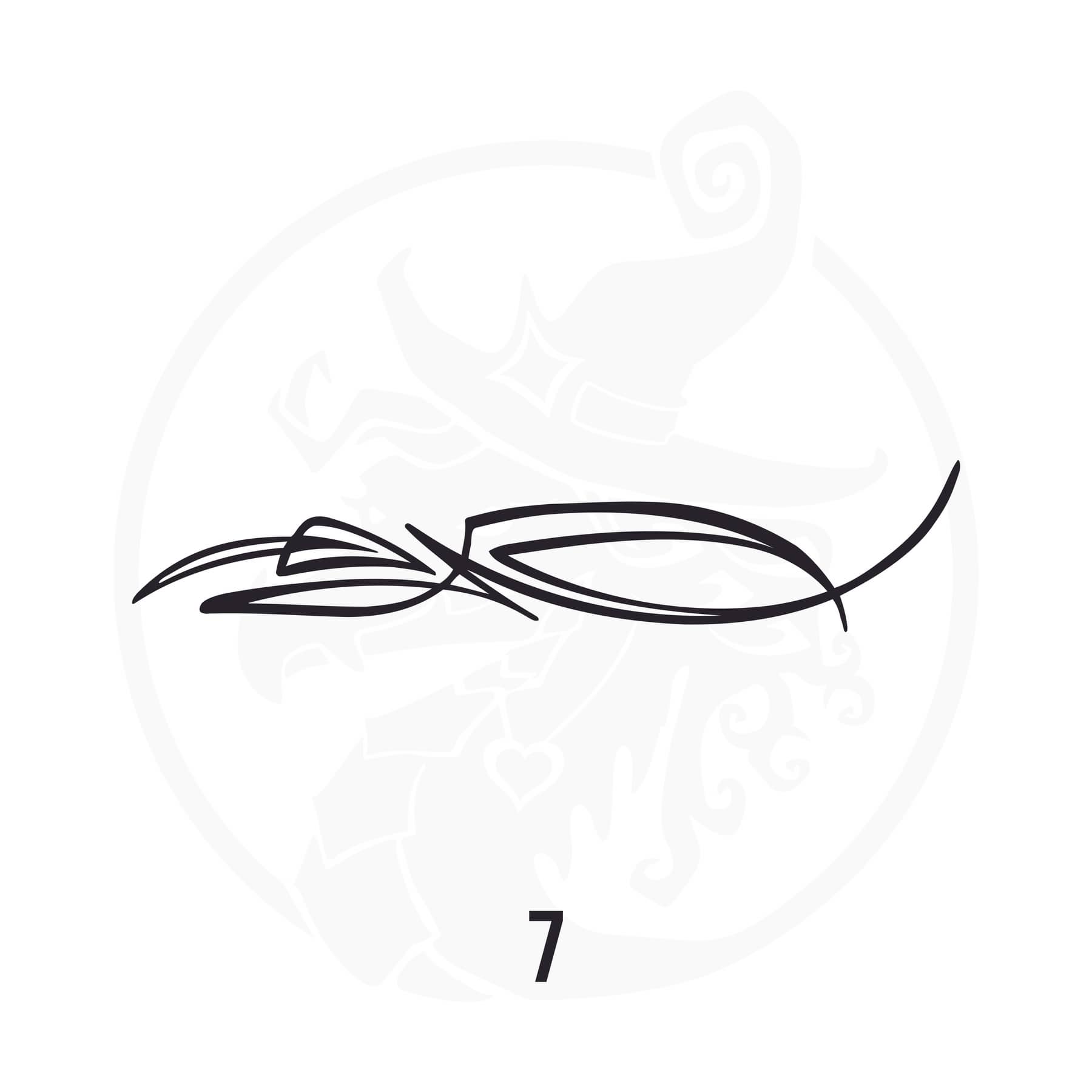 Pinstripe Vinyl Decal Series 106 Style 07, premium high-quality die-cut vinyl decal design #1 for cars, trucks, motorcycles, laptops, and more, sticker
