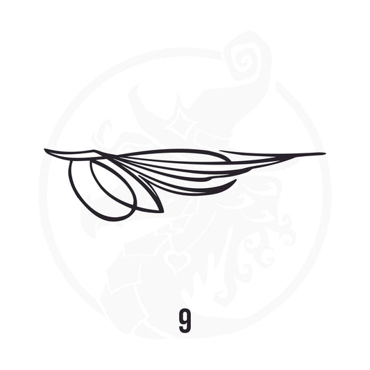 Pinstripe Vinyl Decal Series 106 Style 09, premium high-quality die-cut vinyl decal design #1 for cars, trucks, motorcycles, laptops, and more, sticker