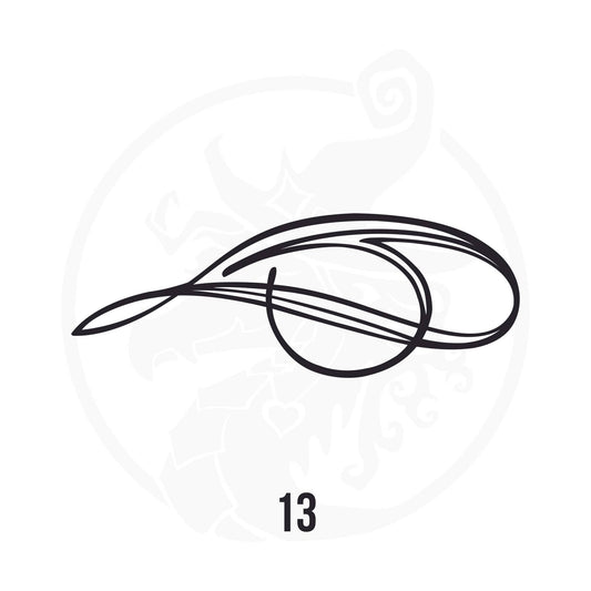 Pinstripe Vinyl Decal Series 106 Style 13, premium high-quality die-cut vinyl decal design #1 for cars, trucks, motorcycles, laptops, and more, sticker