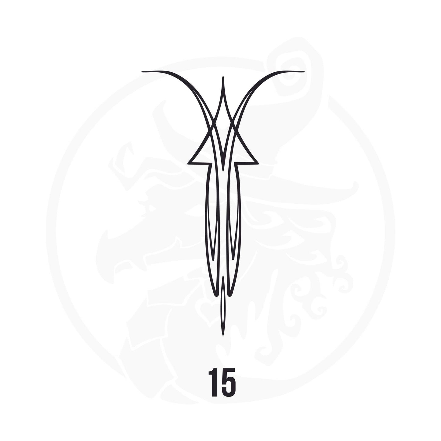 Pinstripe Vinyl Decal Series 106 Style 15, premium high-quality die-cut vinyl decal design #1 for cars, trucks, motorcycles, laptops, and more, sticker