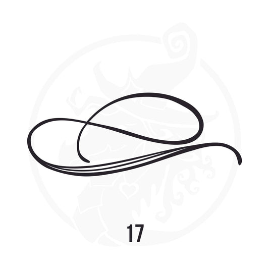 Pinstripe Vinyl Decal Series 106 Style 17, premium high-quality die-cut vinyl decal design #1 for cars, trucks, motorcycles, laptops, and more, sticker