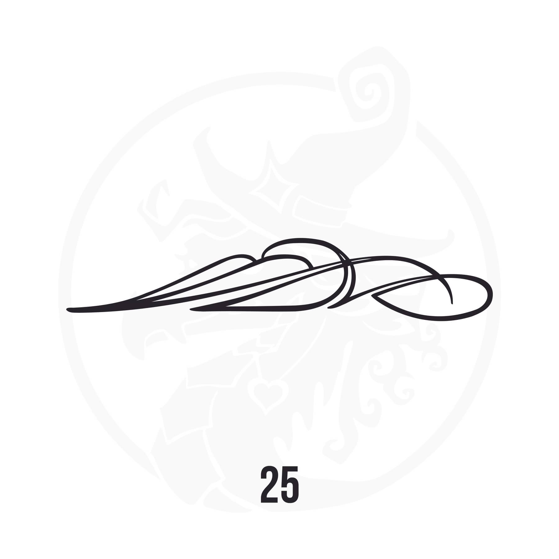 Pinstripe Vinyl Decal Series 106 Style 25, premium high-quality die-cut vinyl decal design #1 for cars, trucks, motorcycles, laptops, and more, sticker