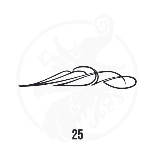 Pinstripe Vinyl Decal Series 106 Style 25, premium high-quality die-cut vinyl decal design #1 for cars, trucks, motorcycles, laptops, and more, sticker
