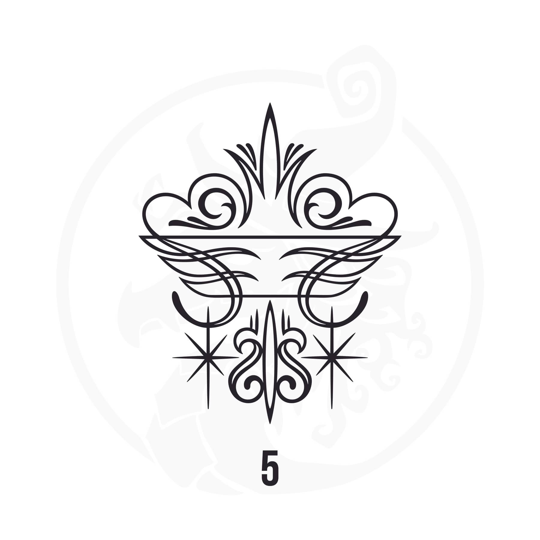 Pinstripe Vinyl Decal Series 107 Style 05, premium high-quality die-cut vinyl decal design #1 for cars, trucks, motorcycles, laptops, and more, sticker