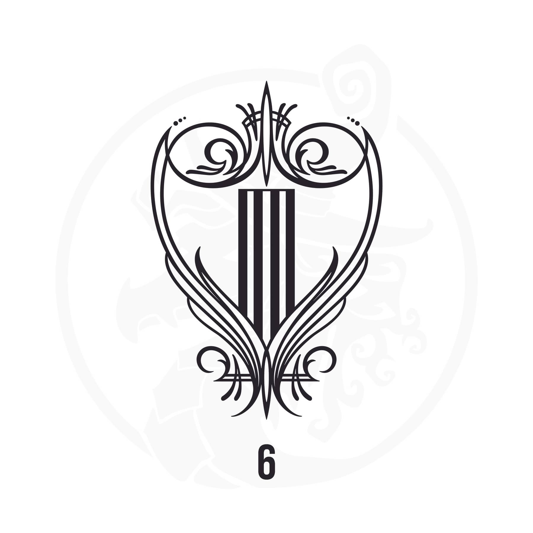 Pinstripe Vinyl Decal Series 107 Style 06, premium high-quality die-cut vinyl decal design #1 for cars, trucks, motorcycles, laptops, and more, sticker