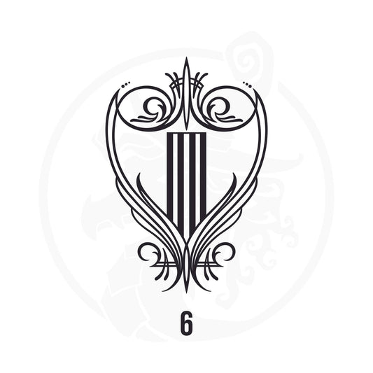 Pinstripe Vinyl Decal Series 107 Style 06, premium high-quality die-cut vinyl decal design #1 for cars, trucks, motorcycles, laptops, and more, sticker