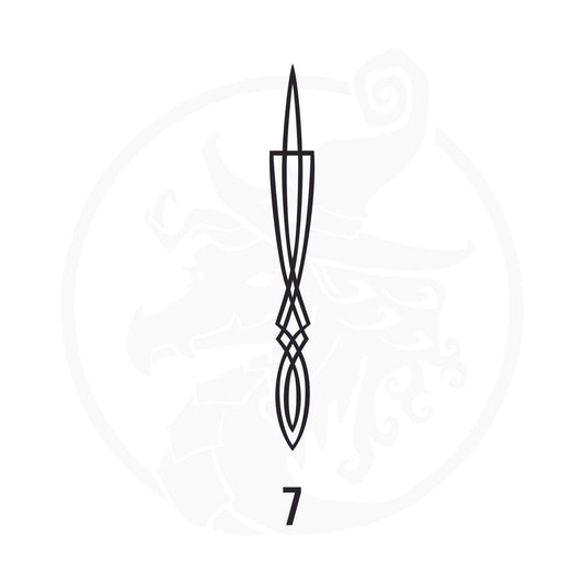 Pinstripe Vinyl Decal Series 107 Style 07, premium high-quality die-cut vinyl decal design #1 for cars, trucks, motorcycles, laptops, and more, sticker