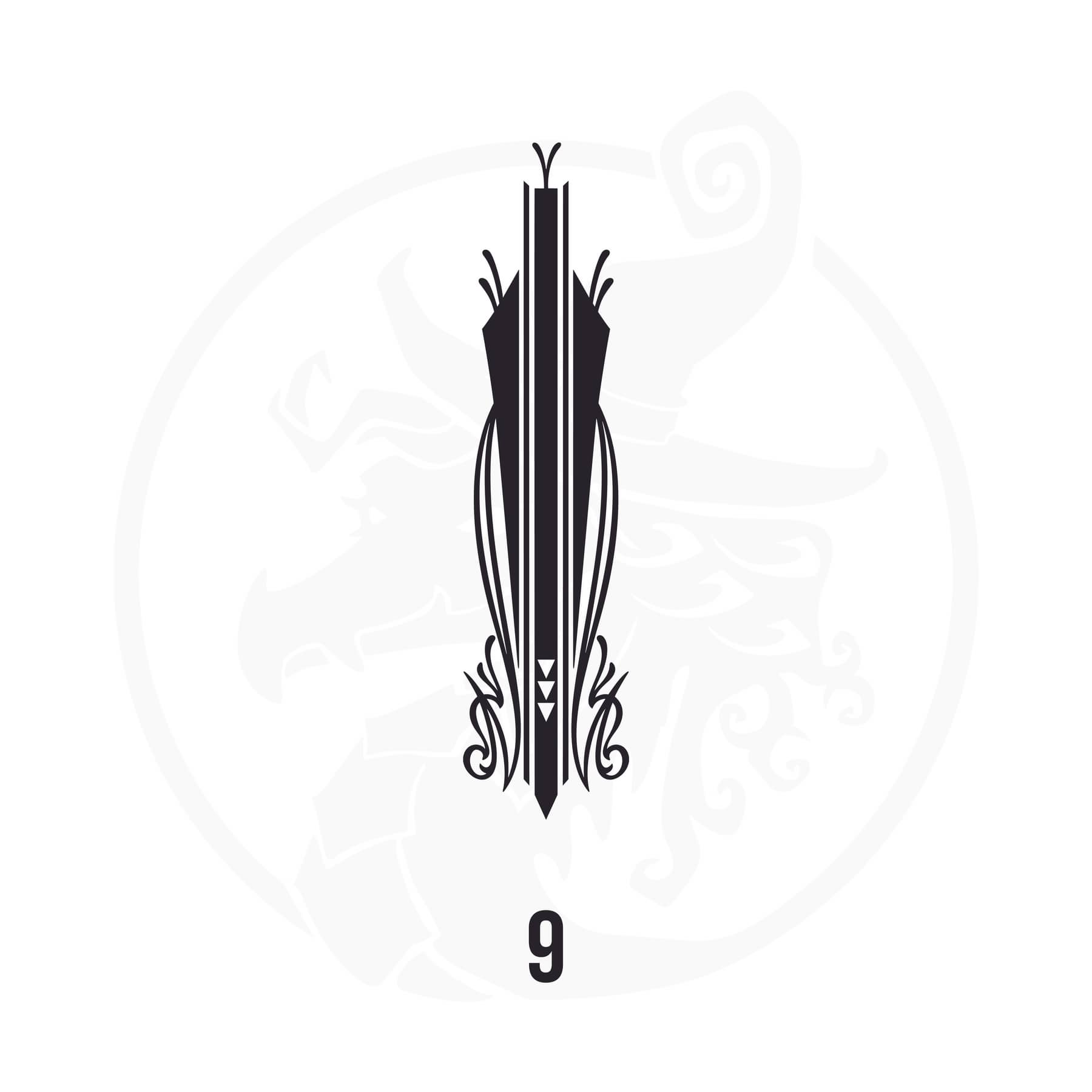 Pinstripe Vinyl Decal Series 107 Style 09, premium high-quality die-cut vinyl decal design #1 for cars, trucks, motorcycles, laptops, and more, sticker