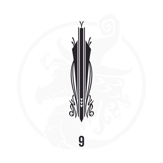 Pinstripe Vinyl Decal Series 107 Style 09, premium high-quality die-cut vinyl decal design #1 for cars, trucks, motorcycles, laptops, and more, sticker