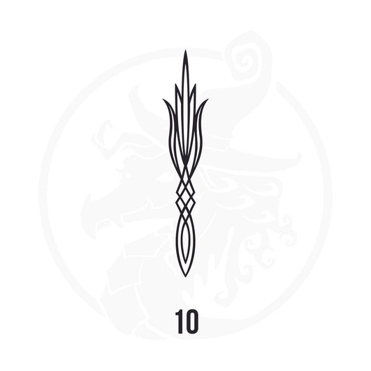 Pinstripe Vinyl Decal Series 107 Style 10, premium high-quality die-cut vinyl decal design #1 for cars, trucks, motorcycles, laptops, and more, sticker