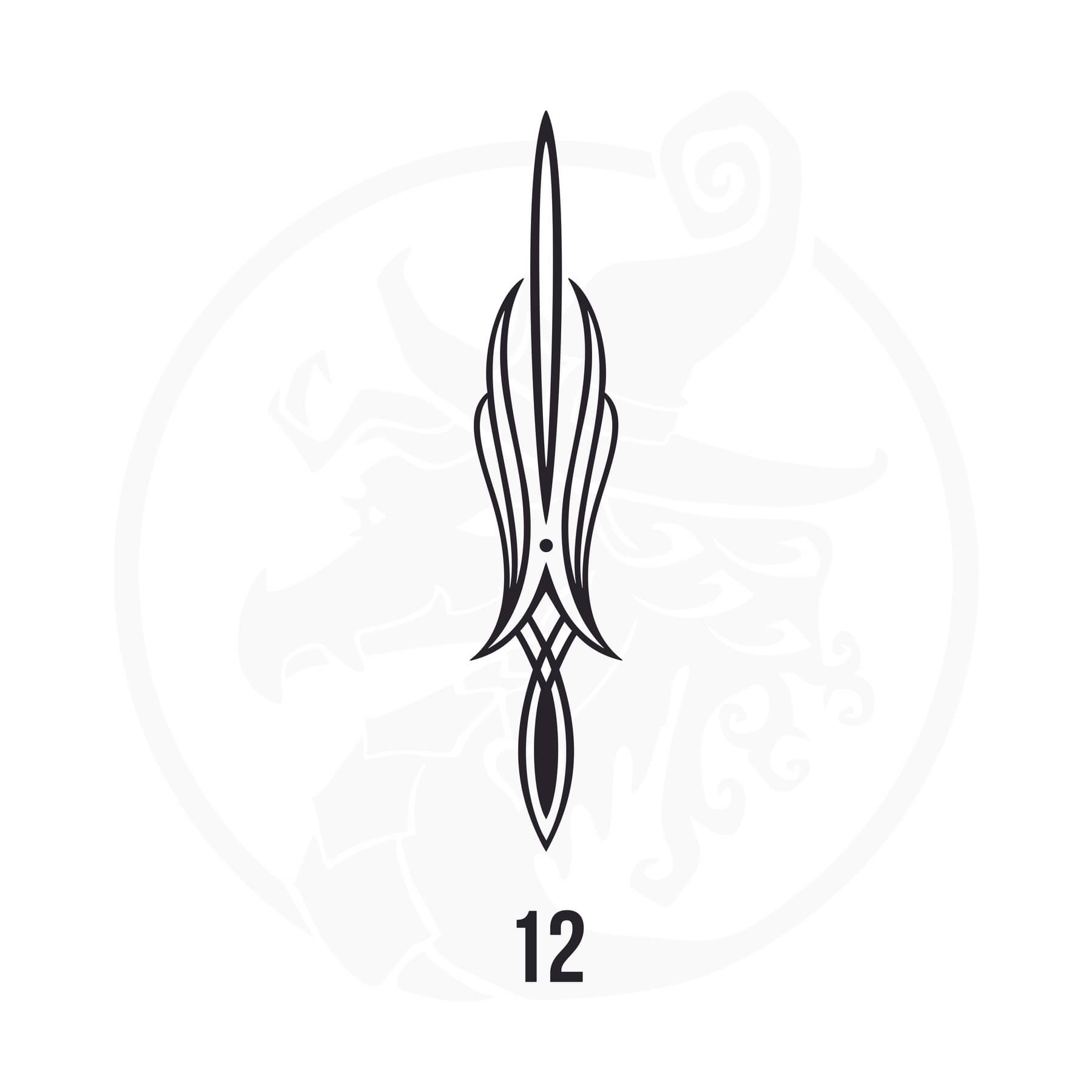 Pinstripe Vinyl Decal Series 107 Style 12, premium high-quality die-cut vinyl decal design #1 for cars, trucks, motorcycles, laptops, and more, sticker