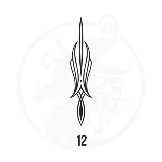 Pinstripe Vinyl Decal Series 107 Style 12, premium high-quality die-cut vinyl decal design #1 for cars, trucks, motorcycles, laptops, and more, sticker
