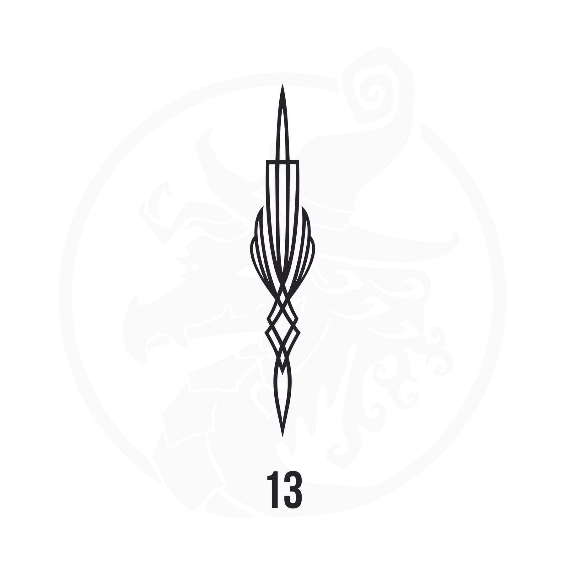 Pinstripe Vinyl Decal Series 107 Style 13, premium high-quality die-cut vinyl decal design #1 for cars, trucks, motorcycles, laptops, and more, sticker