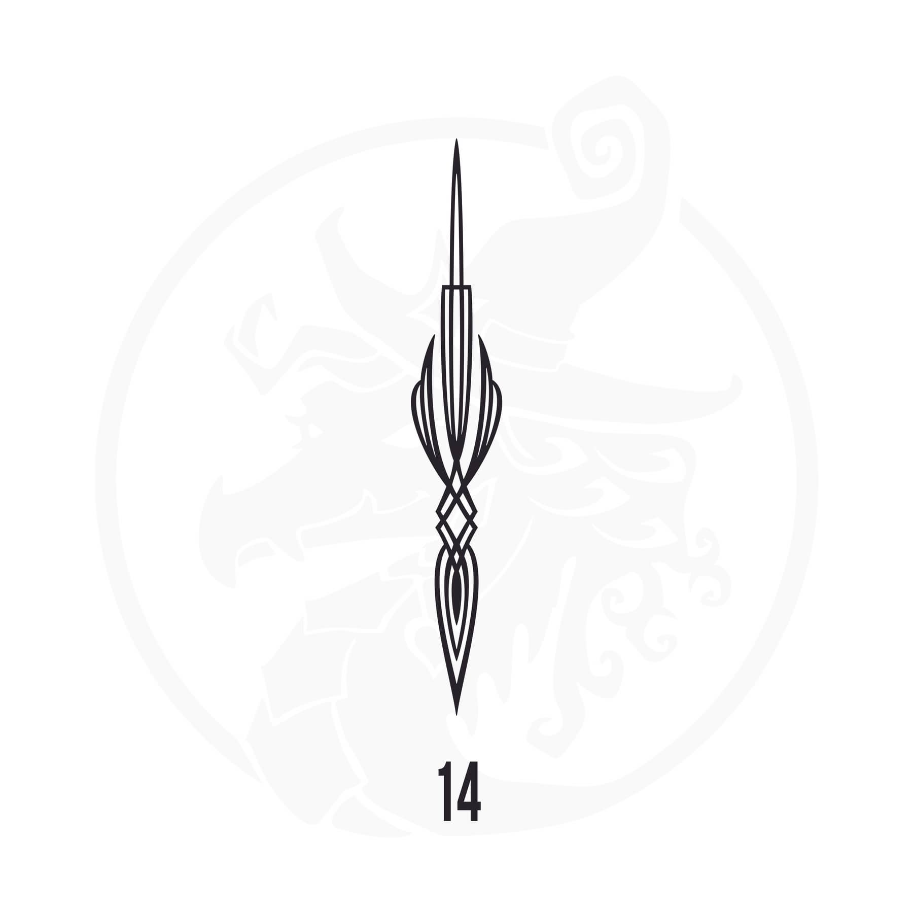 Pinstripe Vinyl Decal Series 107 Style 14, premium high-quality die-cut vinyl decal design #1 for cars, trucks, motorcycles, laptops, and more, sticker