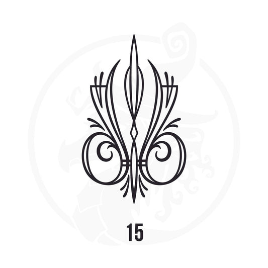 Pinstripe Vinyl Decal Series 107 Style 15, premium high-quality die-cut vinyl decal design #1 for cars, trucks, motorcycles, laptops, and more, sticker