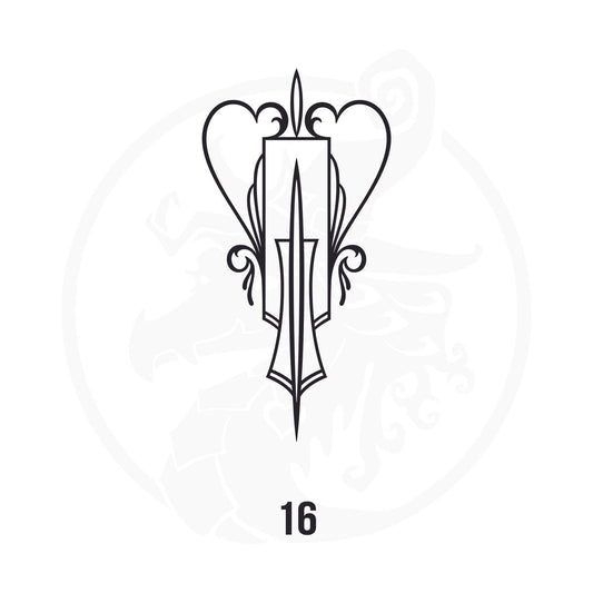 Pinstripe Vinyl Decal Series 107 Style 16, premium high-quality die-cut vinyl decal design #1 for cars, trucks, motorcycles, laptops, and more, sticker