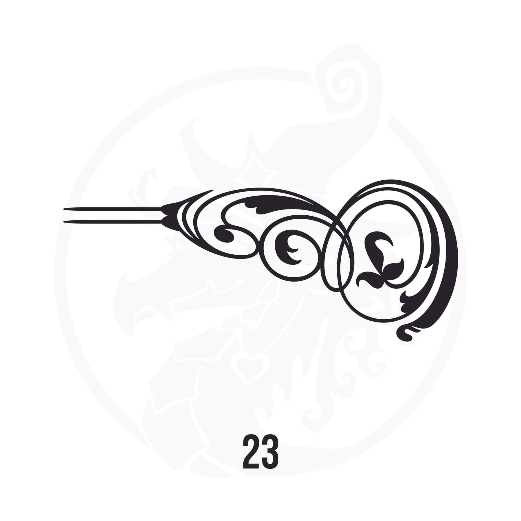 Pinstripe Vinyl Decal Series 107 Style 23, premium high-quality die-cut vinyl decal design #1 for cars, trucks, motorcycles, laptops, and more, sticker