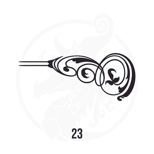 Pinstripe Vinyl Decal Series 107 Style 23, premium high-quality die-cut vinyl decal design #1 for cars, trucks, motorcycles, laptops, and more, sticker