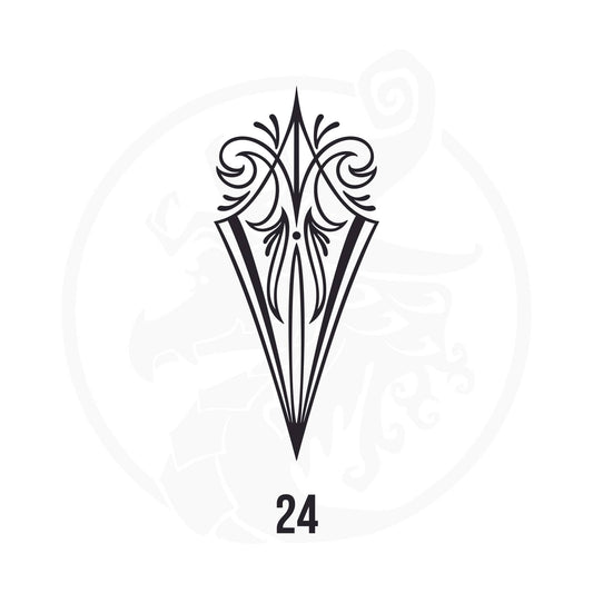 Pinstripe Vinyl Decal Series 107 Style 24, premium high-quality die-cut vinyl decal design #1 for cars, trucks, motorcycles, laptops, and more, sticker