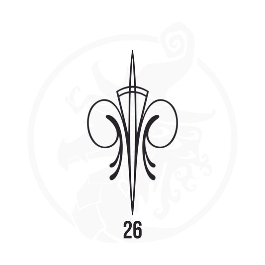 Pinstripe Vinyl Decal Series 107 Style 26, premium high-quality die-cut vinyl decal design #1 for cars, trucks, motorcycles, laptops, and more, sticker