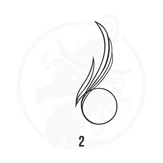 Pinstripe Vinyl Decal Series 110 Style 02, premium high-quality die-cut vinyl decal design #1 for cars, trucks, motorcycles, laptops, and more, sticker