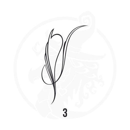 Pinstripe Vinyl Decal Series 110 Style 03, premium high-quality die-cut vinyl decal design #1 for cars, trucks, motorcycles, laptops, and more, sticker