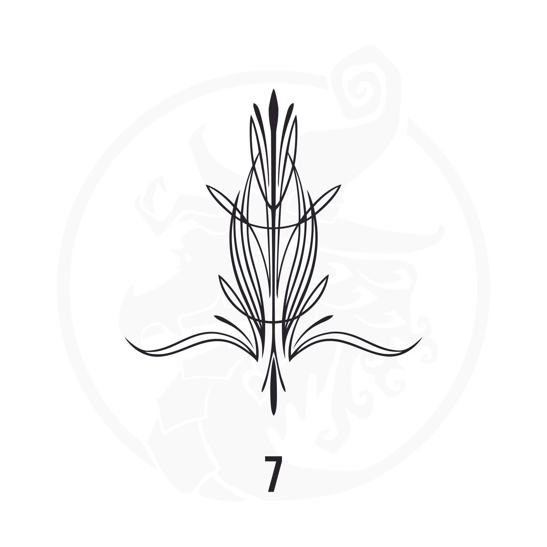 Pinstripe Vinyl Decal Series 110 Style 07, premium high-quality die-cut vinyl decal design #1 for cars, trucks, motorcycles, laptops, and more, sticker