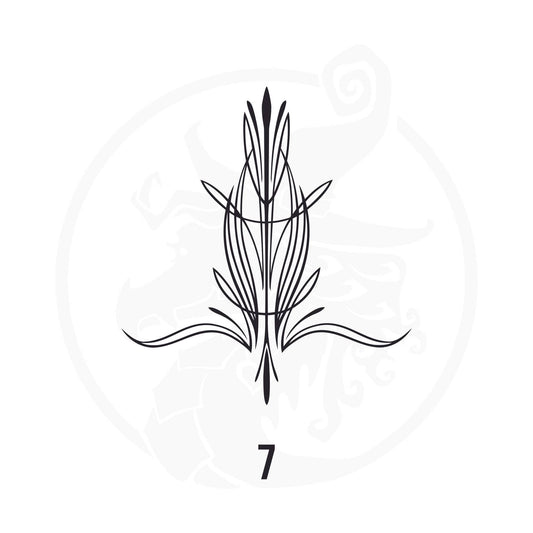 Pinstripe Vinyl Decal Series 110 Style 07, premium high-quality die-cut vinyl decal design #1 for cars, trucks, motorcycles, laptops, and more, sticker